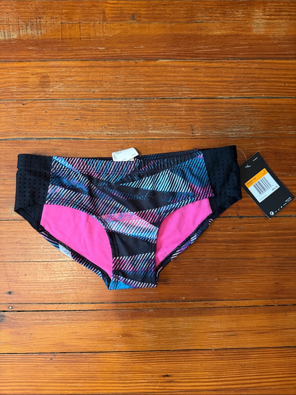 NWT Nike Multi-Color & Pink Women's Swim Bikini Bottoms SZ M